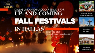 Dallas Limo and Black Car Service for Up-and-Coming Fall Festivals in Dallas