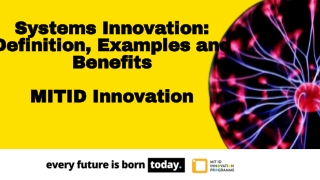 Systems Innovation - MIT ID Innovation