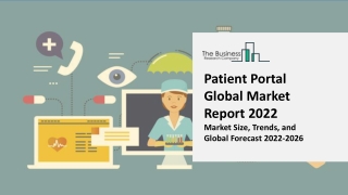 Patient Portal Market Research, Analysis, Growth, Trends, Developments
