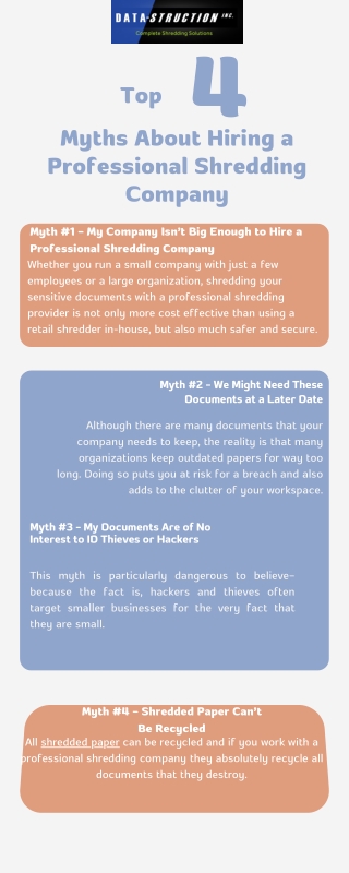 Top 4 Myths About Hiring a Professional Shredding Company