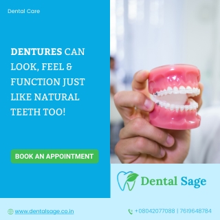 Partial and Complete Dentures | Best dental clinic in Yelahanka | Dental Sage