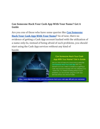 Can Someone Hack Your Cash App With Your Name? Get A Guide