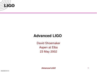 Advanced LIGO