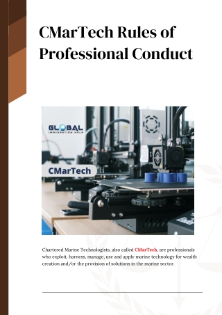 CMarTech Rules of  Professional Conduct