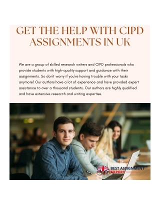 Get the Help with CIPD Assignments in UK