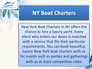 NY Boat Charters