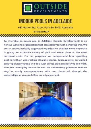 indoor pools IN adelaide