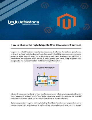 How to Choose the Right Magento Web Development Service