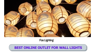 Best Online Outlet for Wall Lights