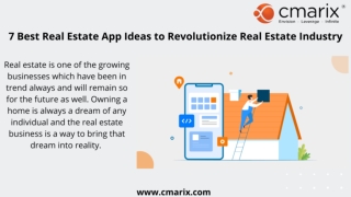 7 Real estate App Ideas to Revolutionize Real Estate Industry