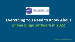 Everything You Need to Know About online bingo software in 2022