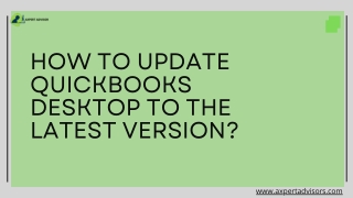 How to Update QuickBooks Desktop to the Latest Version