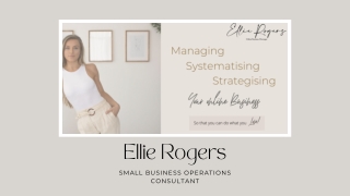 Small Business Operations Consultant - Ellie Rogers