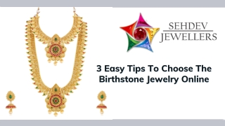 3 Easy Tips To Choose The Birthstone Jewelry Online