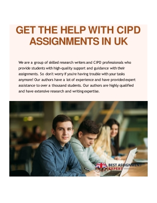 Get the Help with CIPD Assignments in UK