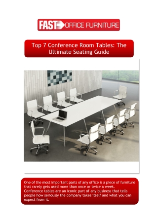 Top 7 Conference Room Tables The Ultimate Seating Guide