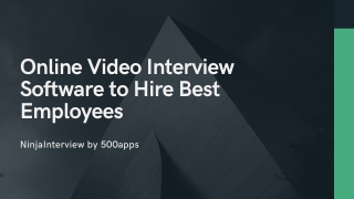 Online Video Interview Software to Hire Best Employees