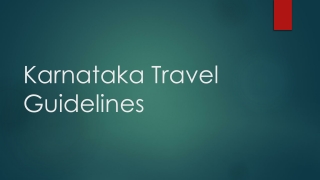  Know More About the Karnataka Covid Travel Guidelines