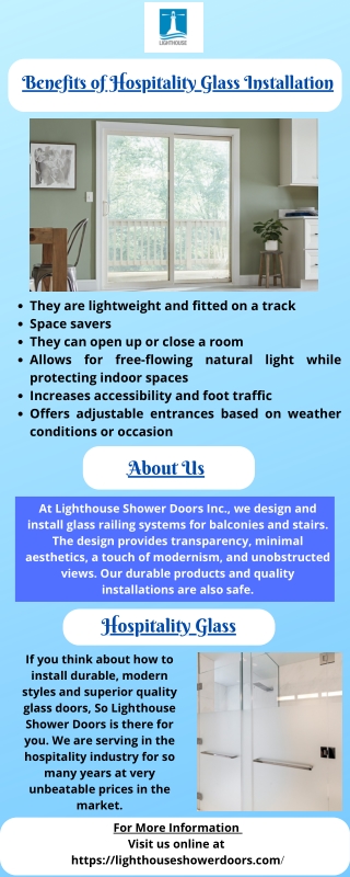 Benefits of Hospitality Glass Installation