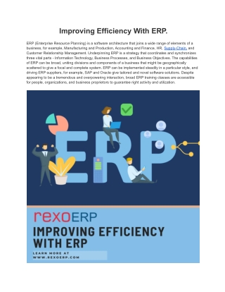 _Improving Efficiency With ERP.