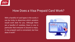 How Does a Visa Prepaid Card Work?