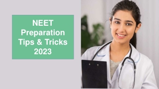 NEET Preparation Tips & Tricks 2023