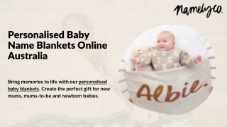 Personalised Baby Name Blankets Online Australia By NamelyCo