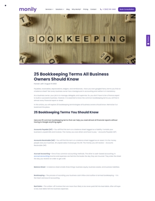 Top 25 Bookkeeping Terms All Business Owners Should Know