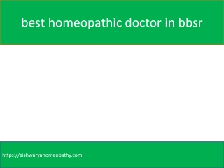 Homeopathy Doctor In Bhubaneswar