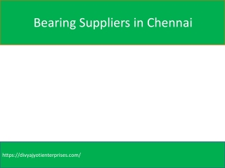Bearing Suppliers in Chennai