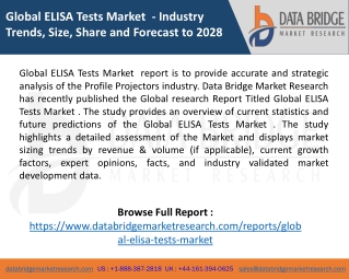 Global ELISA Tests Market