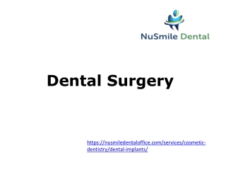 Dental Surgery- Nusmile Dental Office