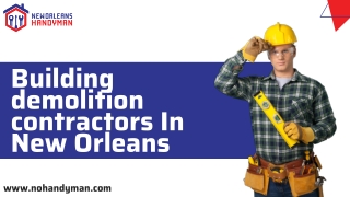 Building Demolition Contractors in New Orleans