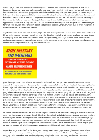 Buletin Jasa Backlink Murah: Jasa Backlink Murah: Bobot Vs Volume