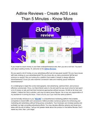 Adline Reviews - APPSumo Deal At $59 - ADS Creating Platform