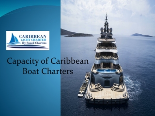 Capacity of Caribbean Boat Charters