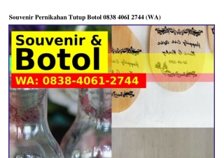 Souvenir Pernikahan Tutup Botol Ö8ᣮ8.ㄐÖ61.ᒿ7ㄐㄐ[WA]