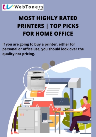Most Highly Rated Printers | Top Picks For Home Office
