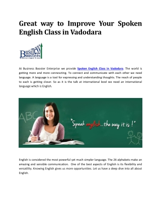 Business Booster Enterprise Spoken English Class In Vadodara (5)