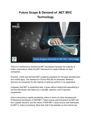 Future Scope & Demand of .NET MVC Technology