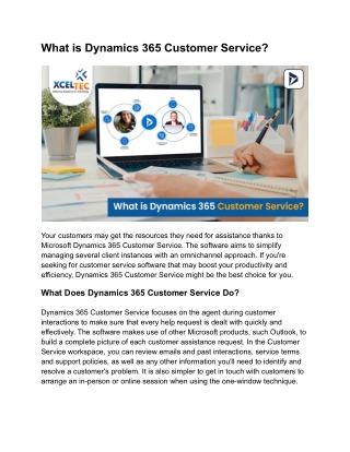 What is Dynamics 365 Customer Service?