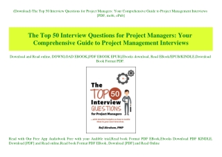 (Download) The Top 50 Interview Questions for Project Managers Your Comprehensive Guide to Project Management Interviews