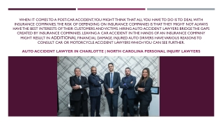 Auto Accident Lawyer in Charlotte | North Carolina Personal Injury Lawyers