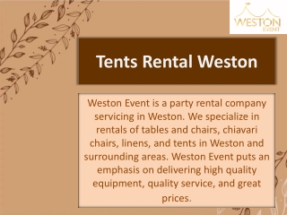 Tents Rental Weston