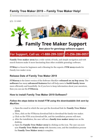 Family Tree Maker 2019  Family Tree Maker Help