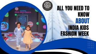 All You Need to Know About India Kids Fashion Week