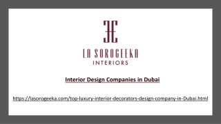 Interior Design Companies in Dubai