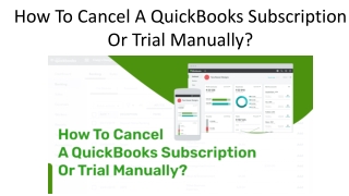 How To Cancel A QuickBooks Subscription Or Trial Manually?