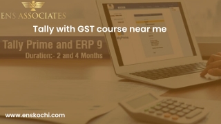 Tally with GST course near me