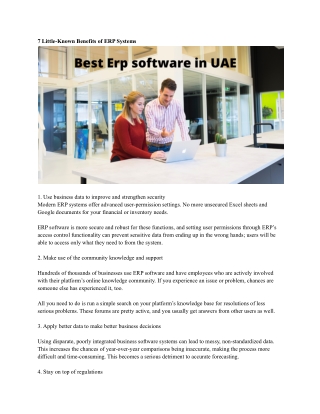 Best Erp software in UAE